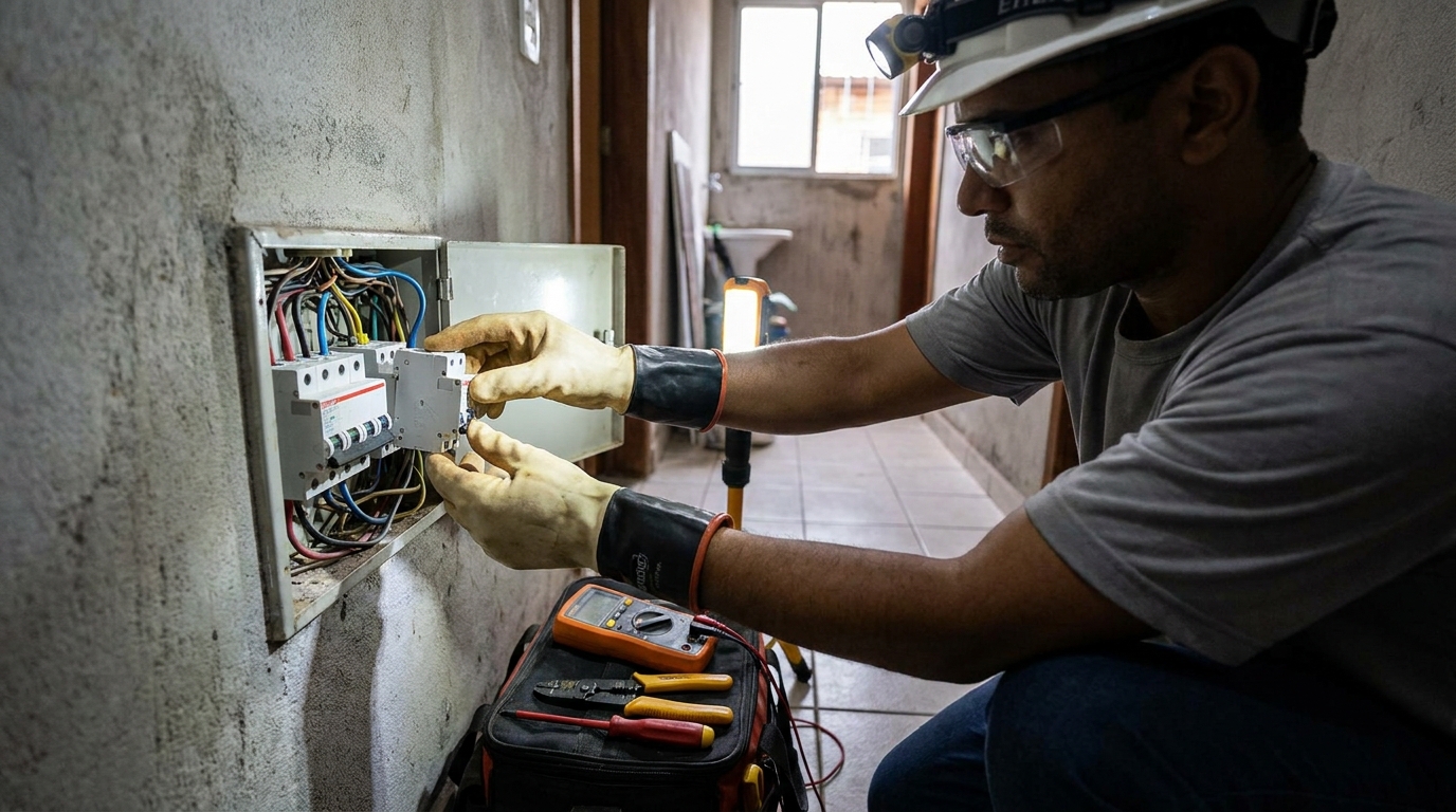 Instalacao de disjuntor profissional em Porto Alegre‑RS